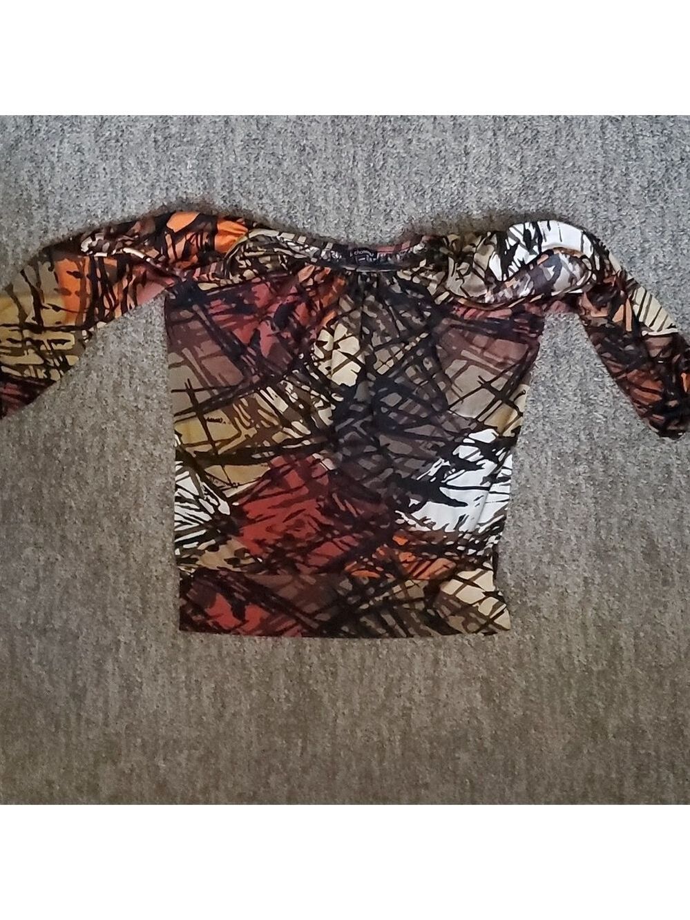 Le Chateau Multi Color Cold Shoulder Top Size XS